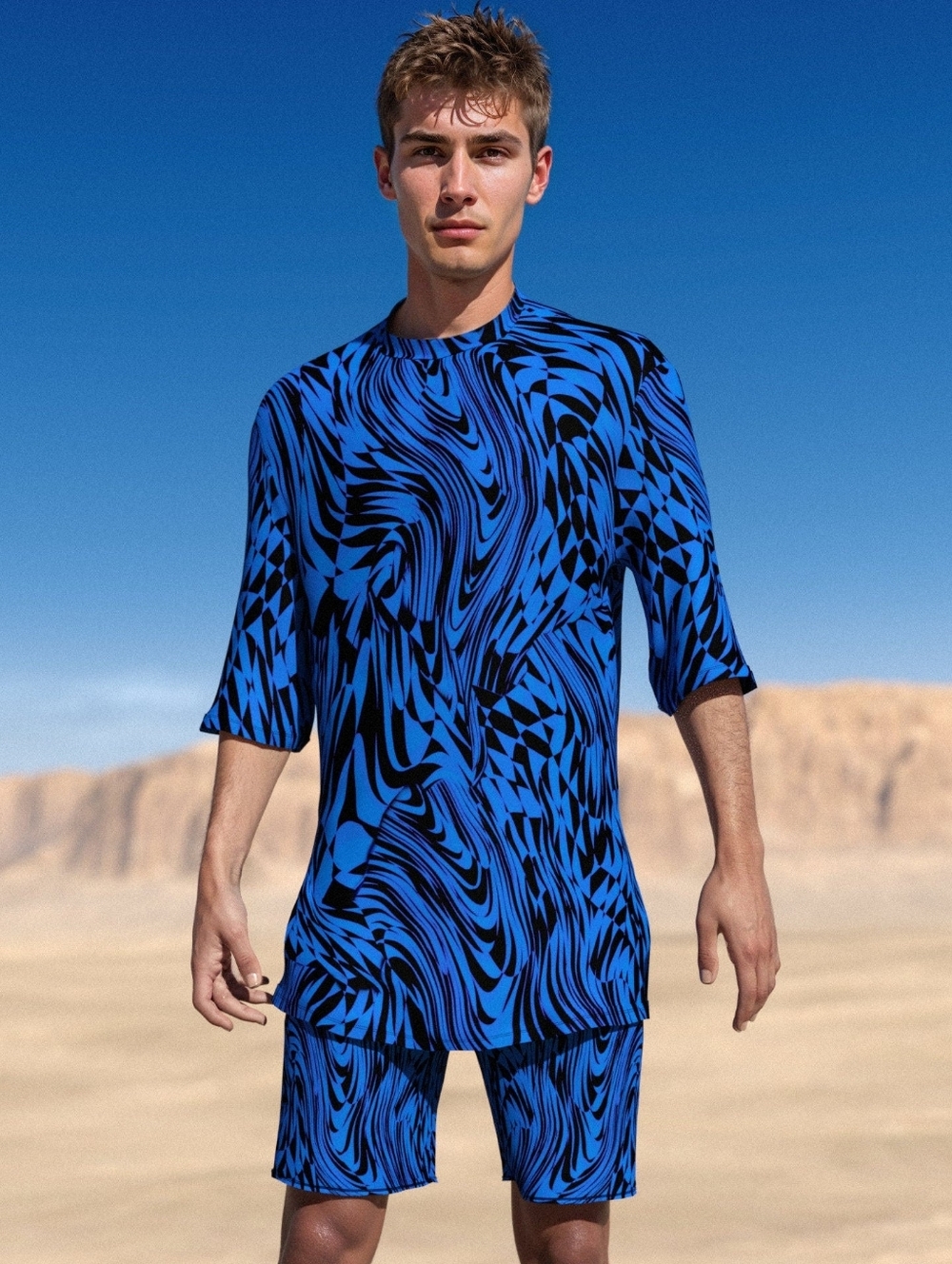 Nwot Candy Catz Refracted Rave Set Blue/Black Size Large